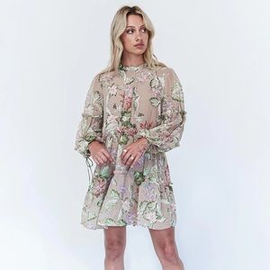 Princess Polly Eden Bloom Mini dress Size 6 NWT